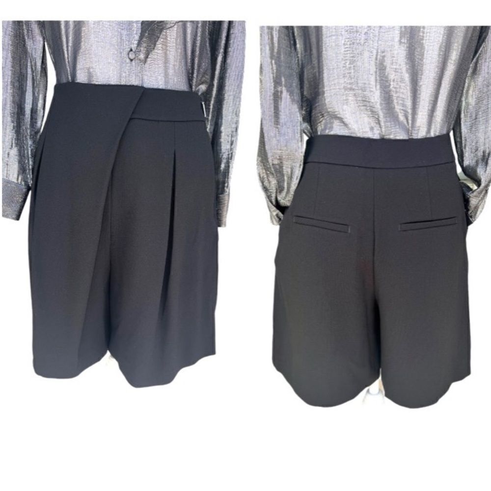 JASON WU Asymmetrical Draped Shorts Asymmetrical … - image 4